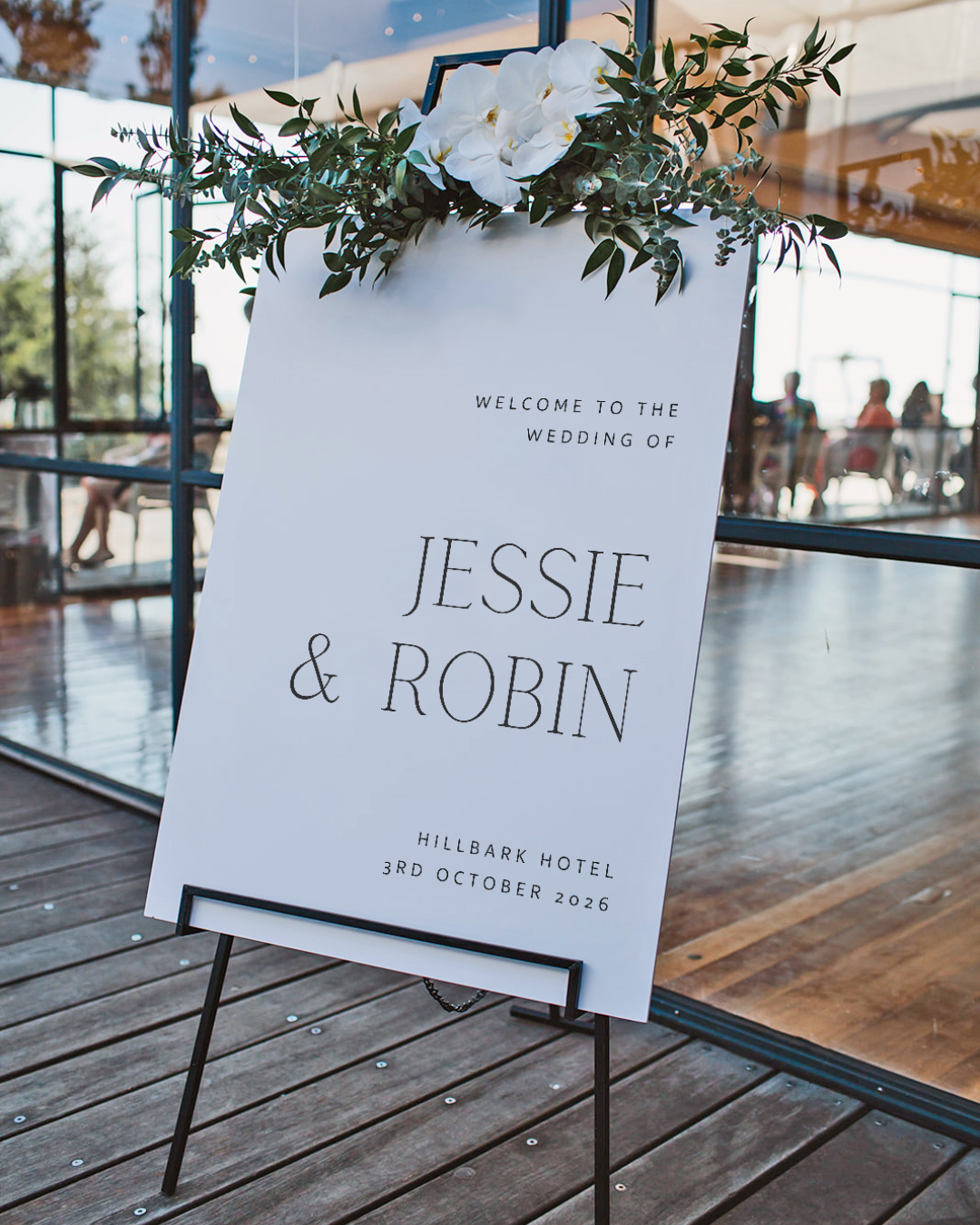 Onyx | Personalised Wedding Welcome Sign