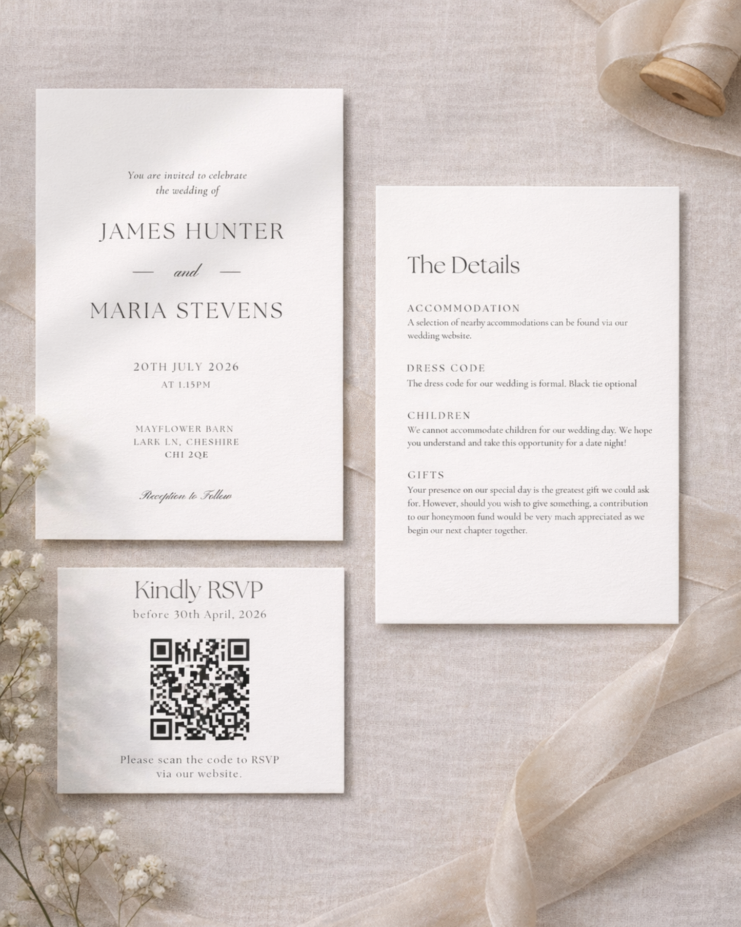 Clara Wax Seal Wedding Invitation