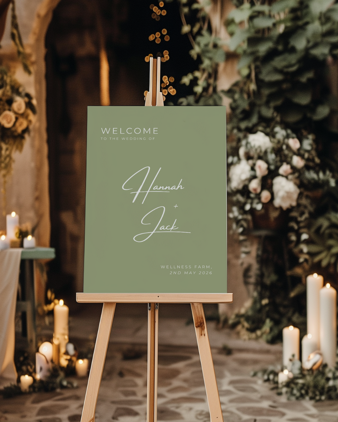 Rosa | Personalised Wedding Welcome Sign