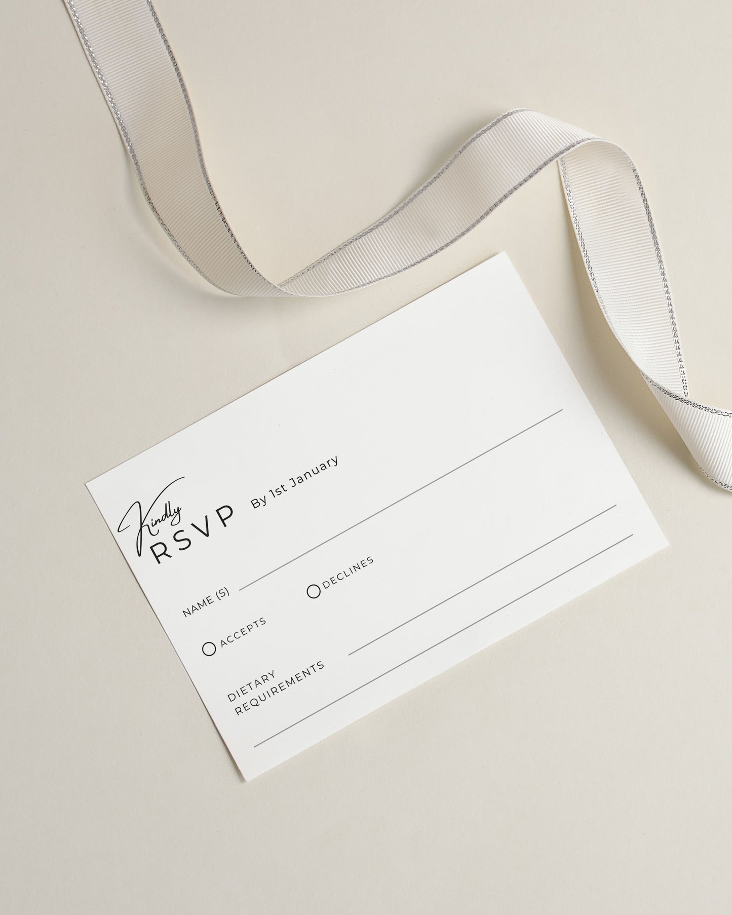 Rosa Ribbon Invitation Suite with Bow