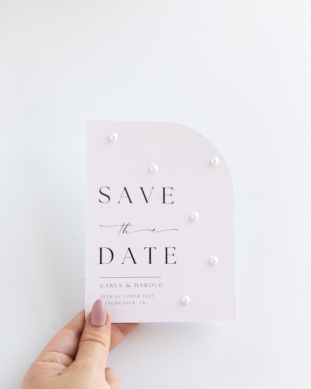 Perla Arched Save The Date