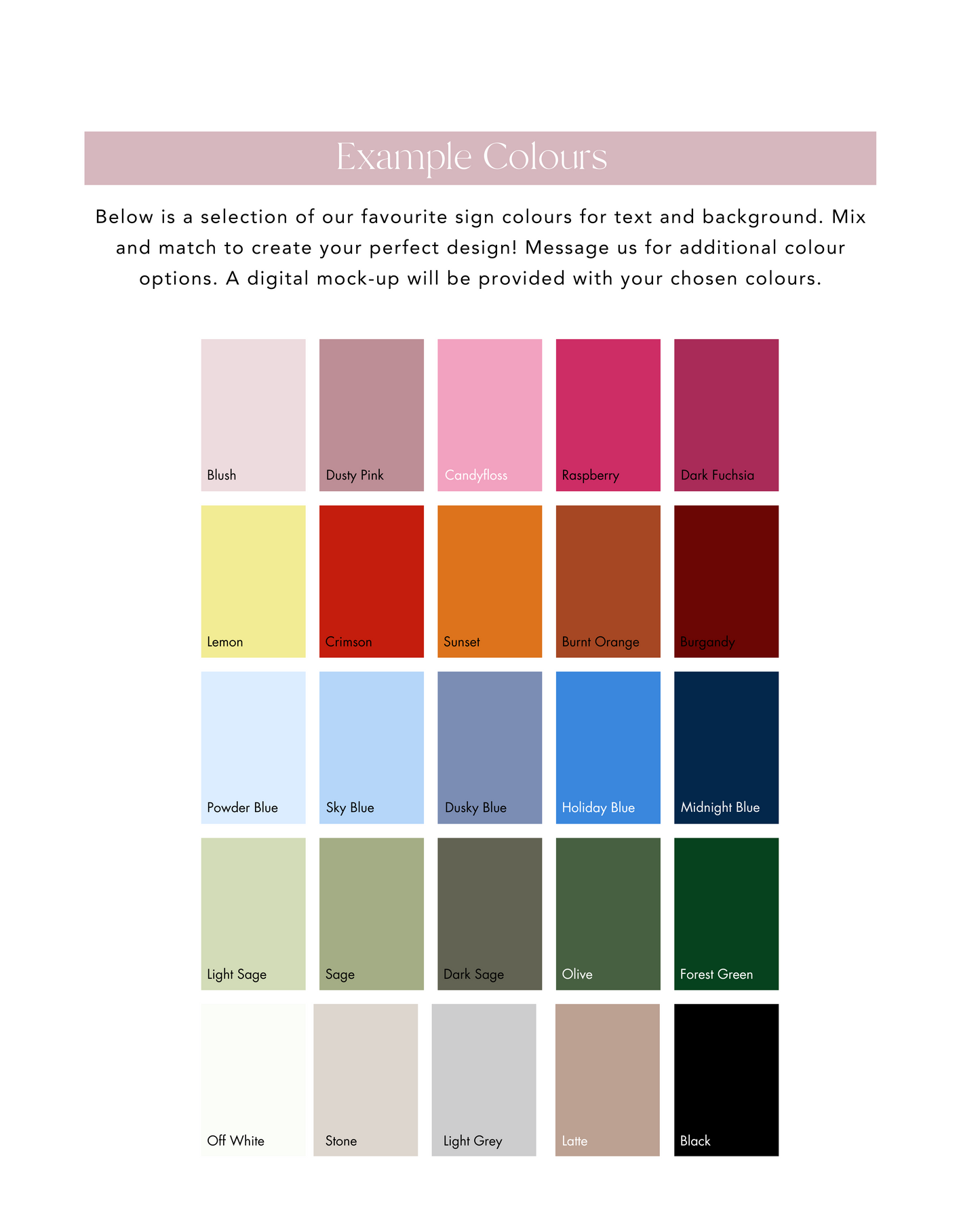 Cecily Floral Large Seating Plan Sign