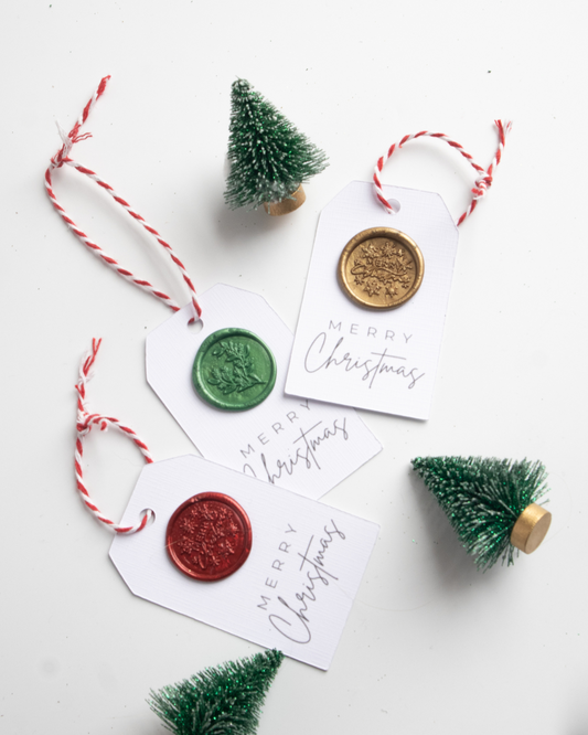 Christmas Gift Tags With Wax Seal