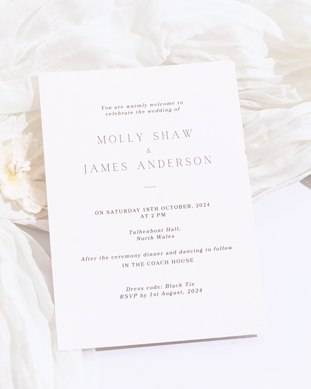 Ivory Wedding Invitation