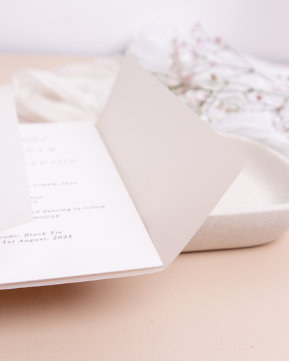 Ivory Wedding Invitation