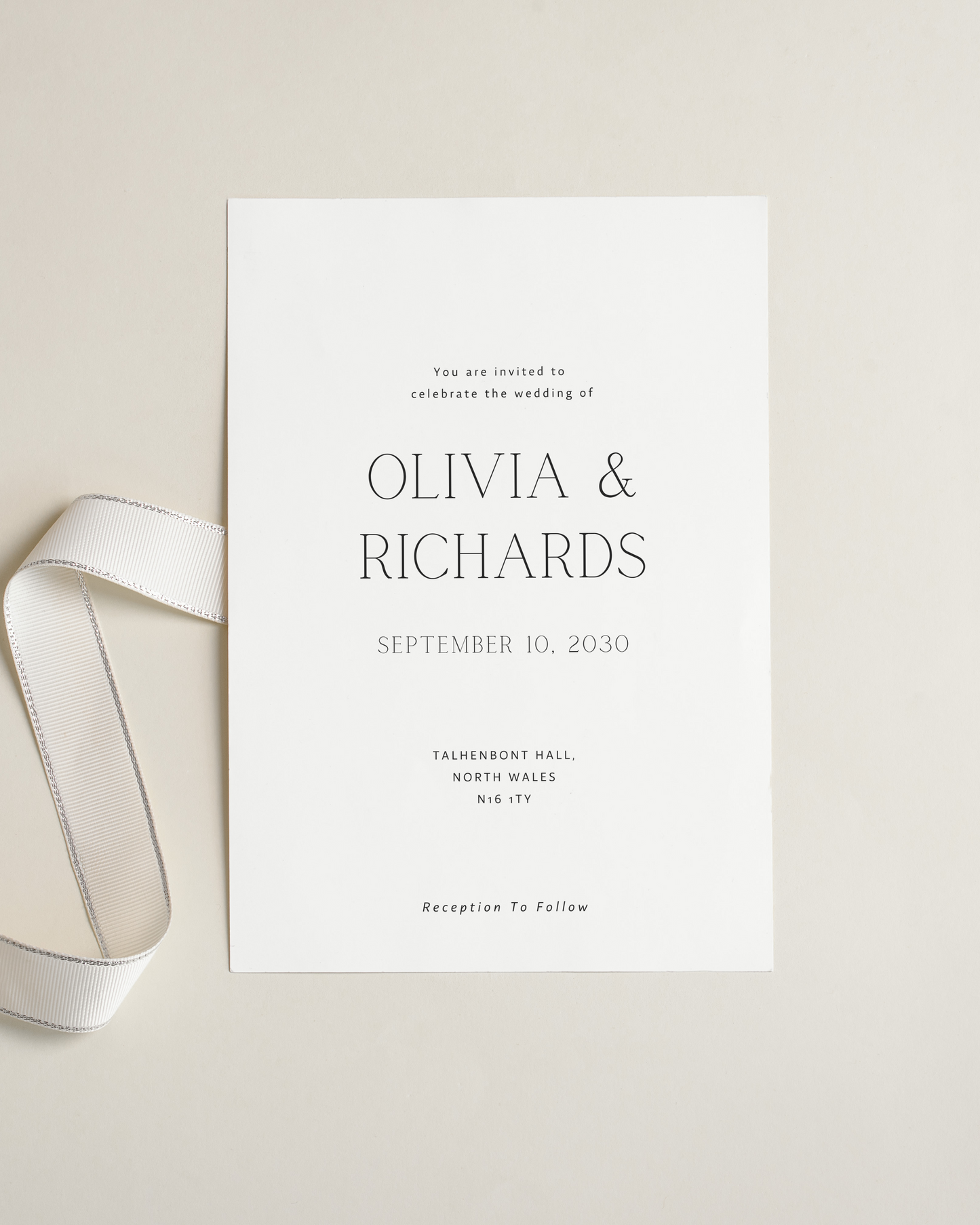 Onyx Wedding Invitation