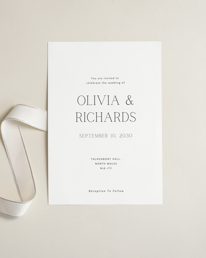 Onyx Wedding Invitation