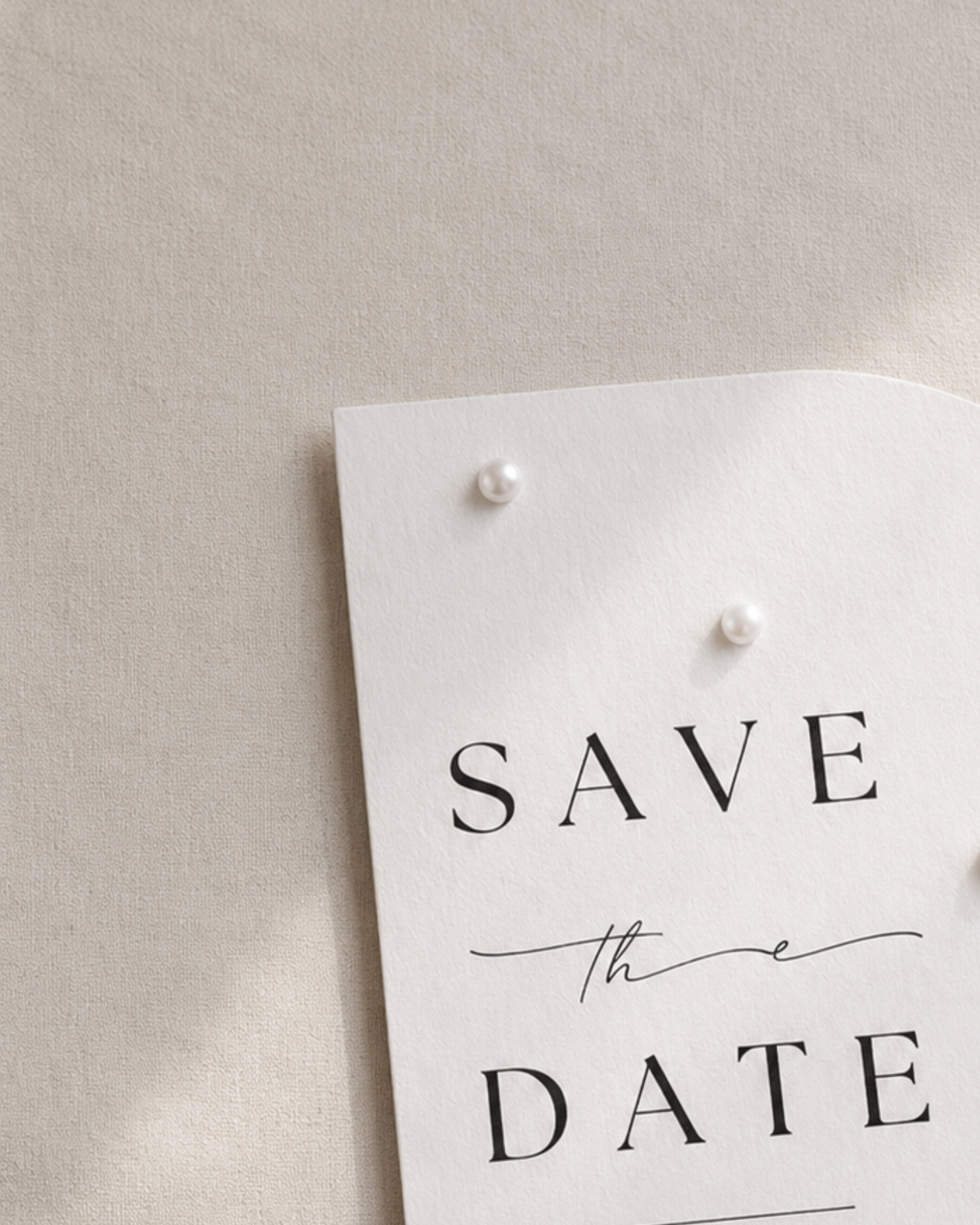 Perla  Arched Save The Date