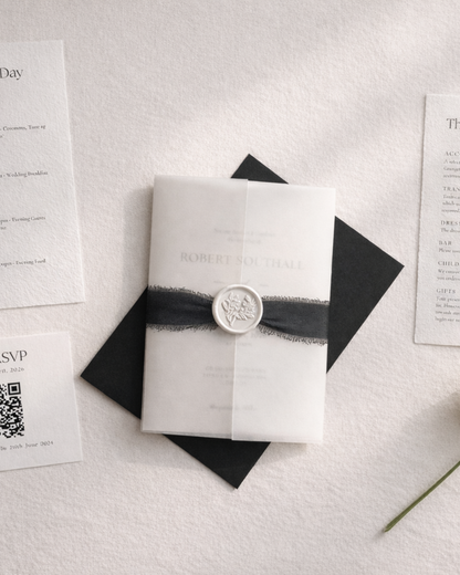 Clara Wax Seal Wedding Invitation
