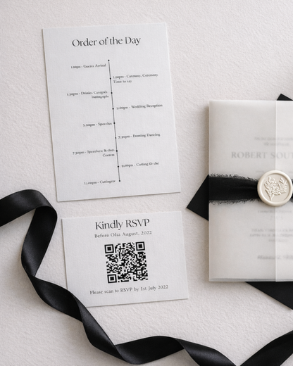 Clara Wax Seal Wedding Invitation