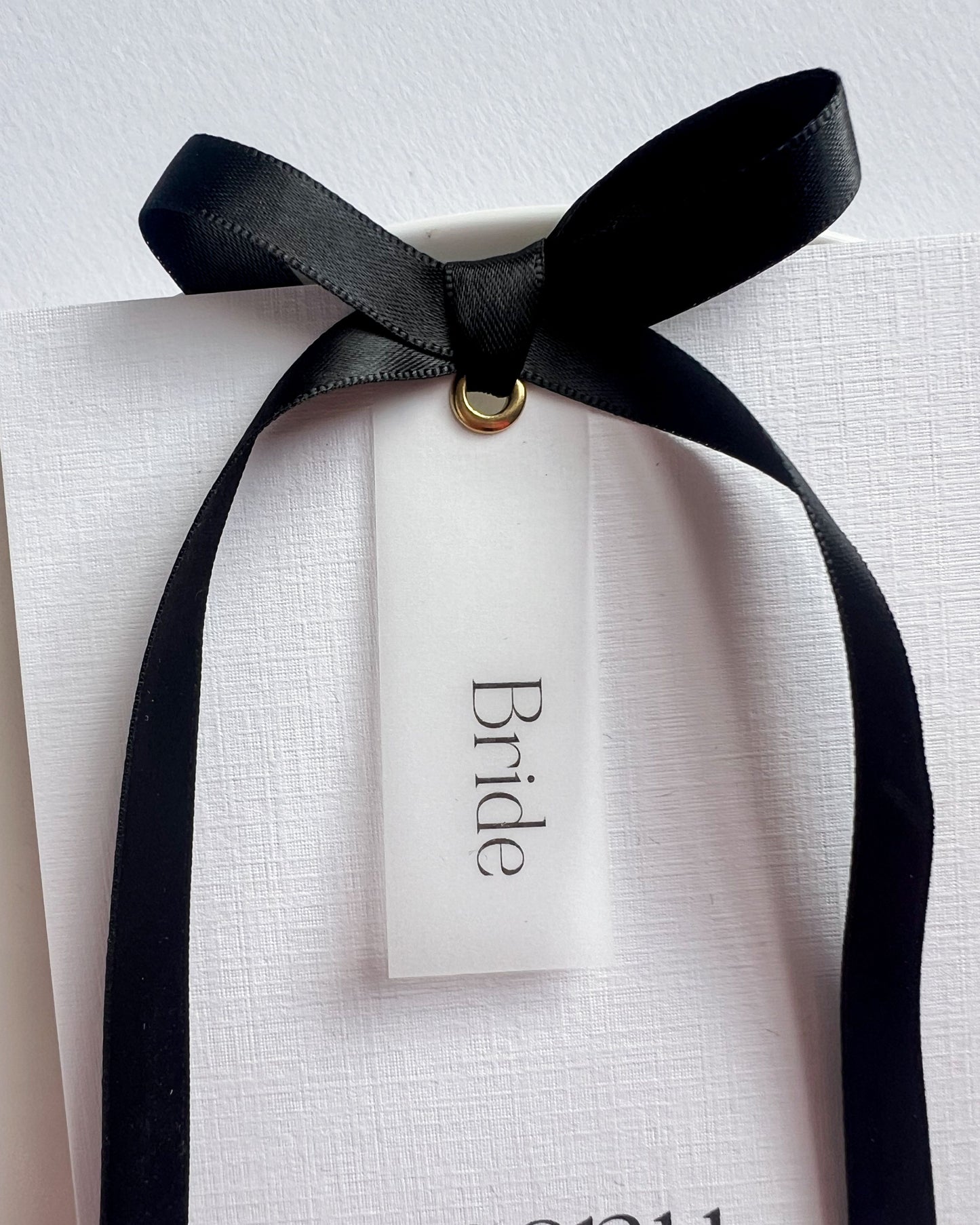Vellum Place Name Wedding Menu