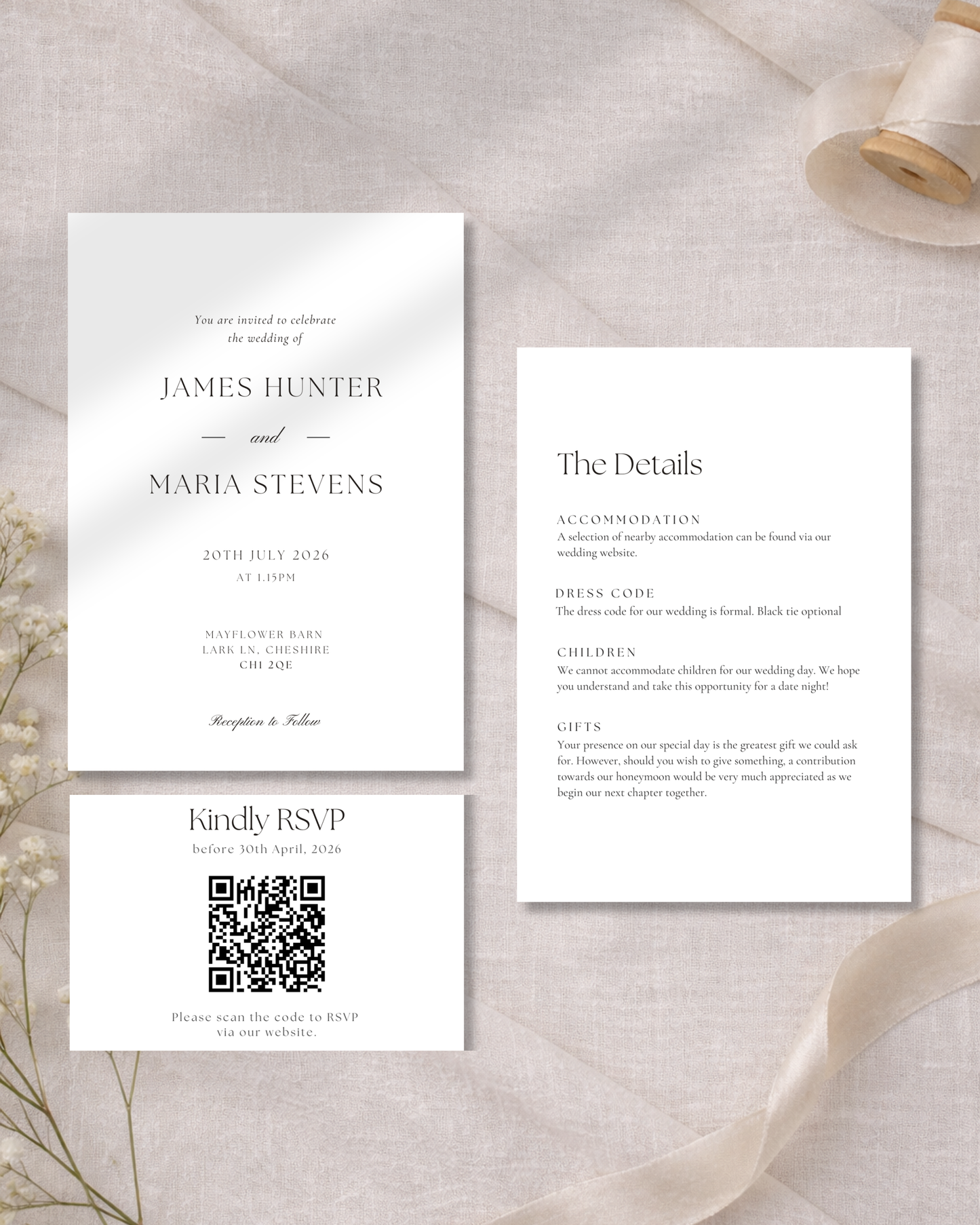 Clara Wax Seal Wedding Invitation