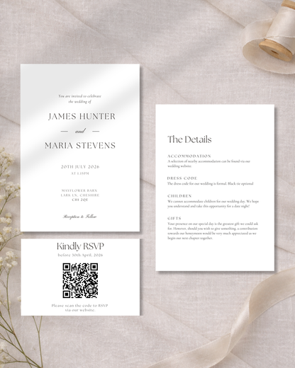 Clara Wax Seal Wedding Invitation