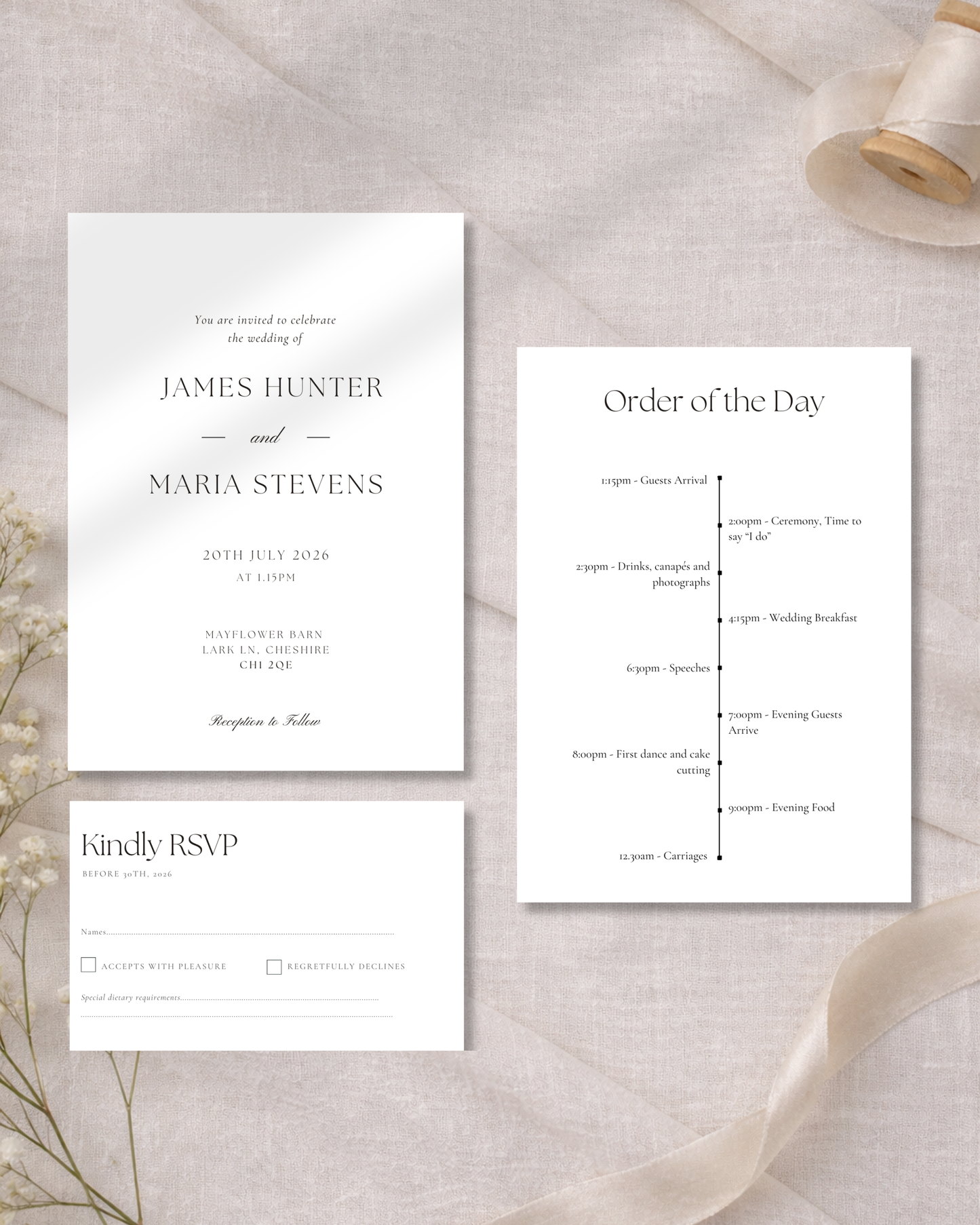 Clara Wax Seal Wedding Invitation