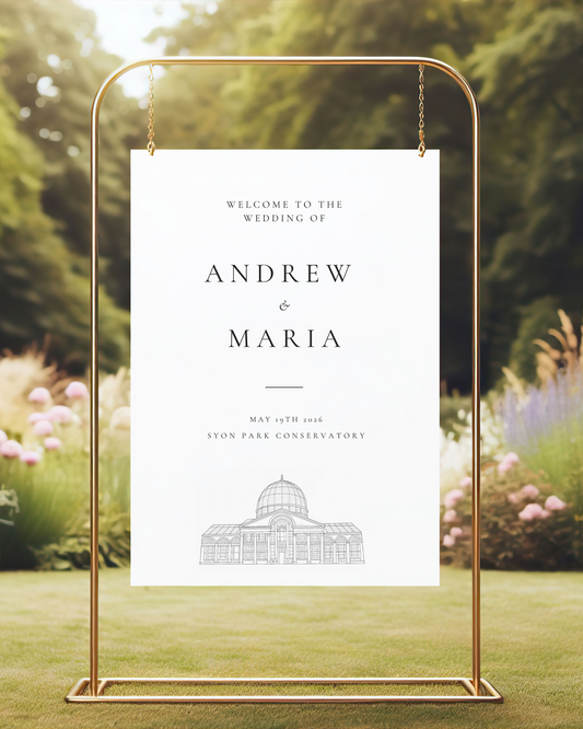 Florence | Personalised Wedding Welcome Sign