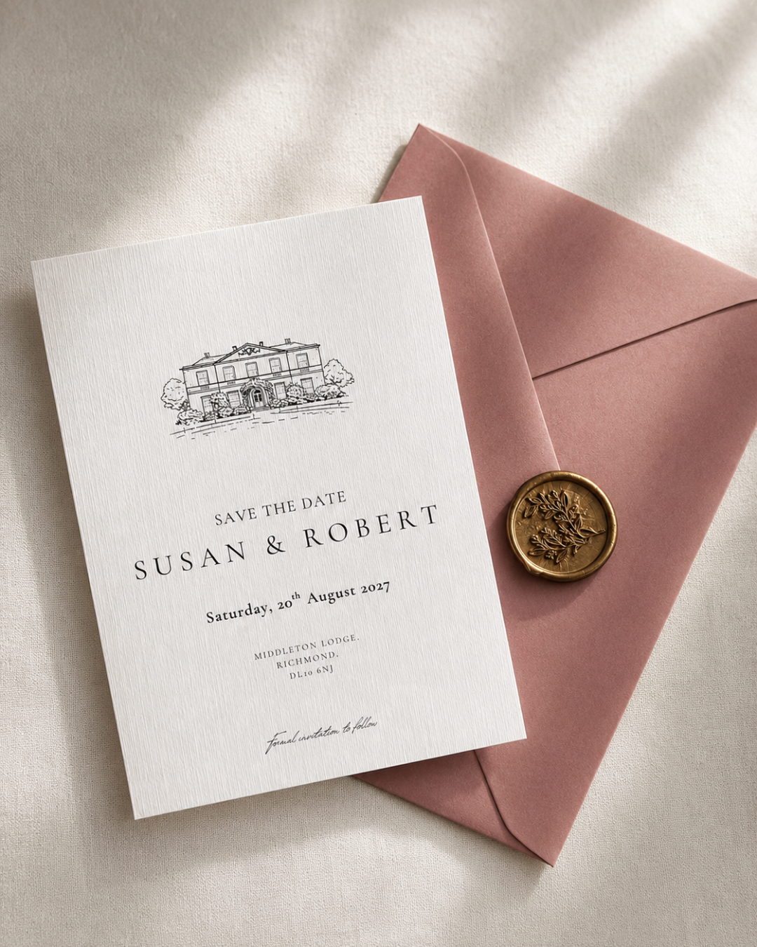 Florence Venue Illustration Save The Date