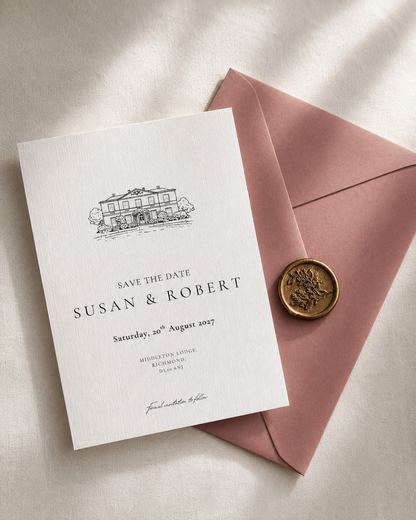 Florence Venue Illustration Save The Date