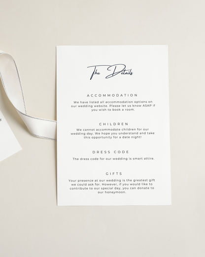 Rosa Ribbon Invitation Suite with Bow