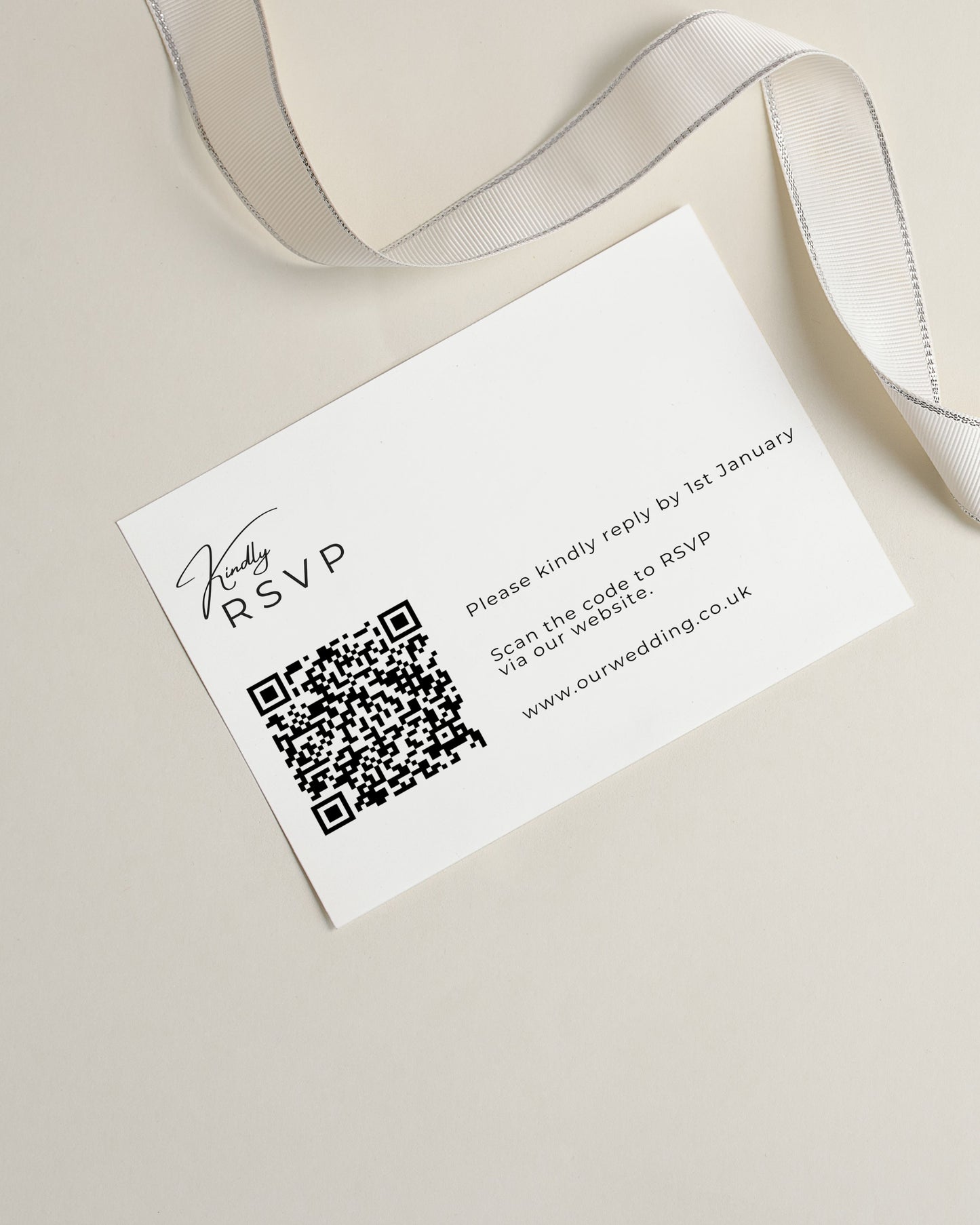 Rosa Ribbon Invitation Suite with Bow