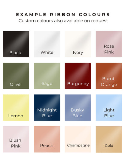 Photo Strip Save The Date with Black Ribbon