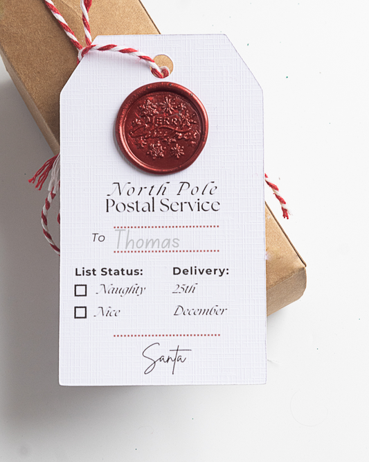 Santa Personalised Gift Tag