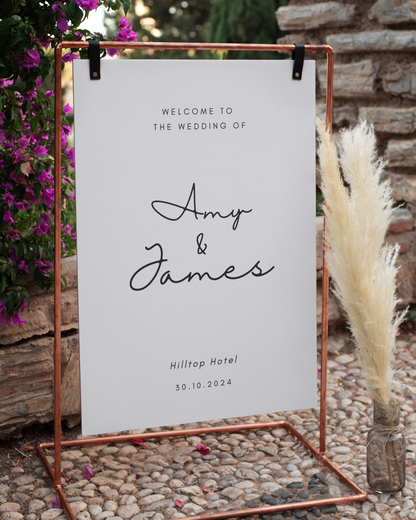 Lilah | Personalised Wedding Welcome Sign