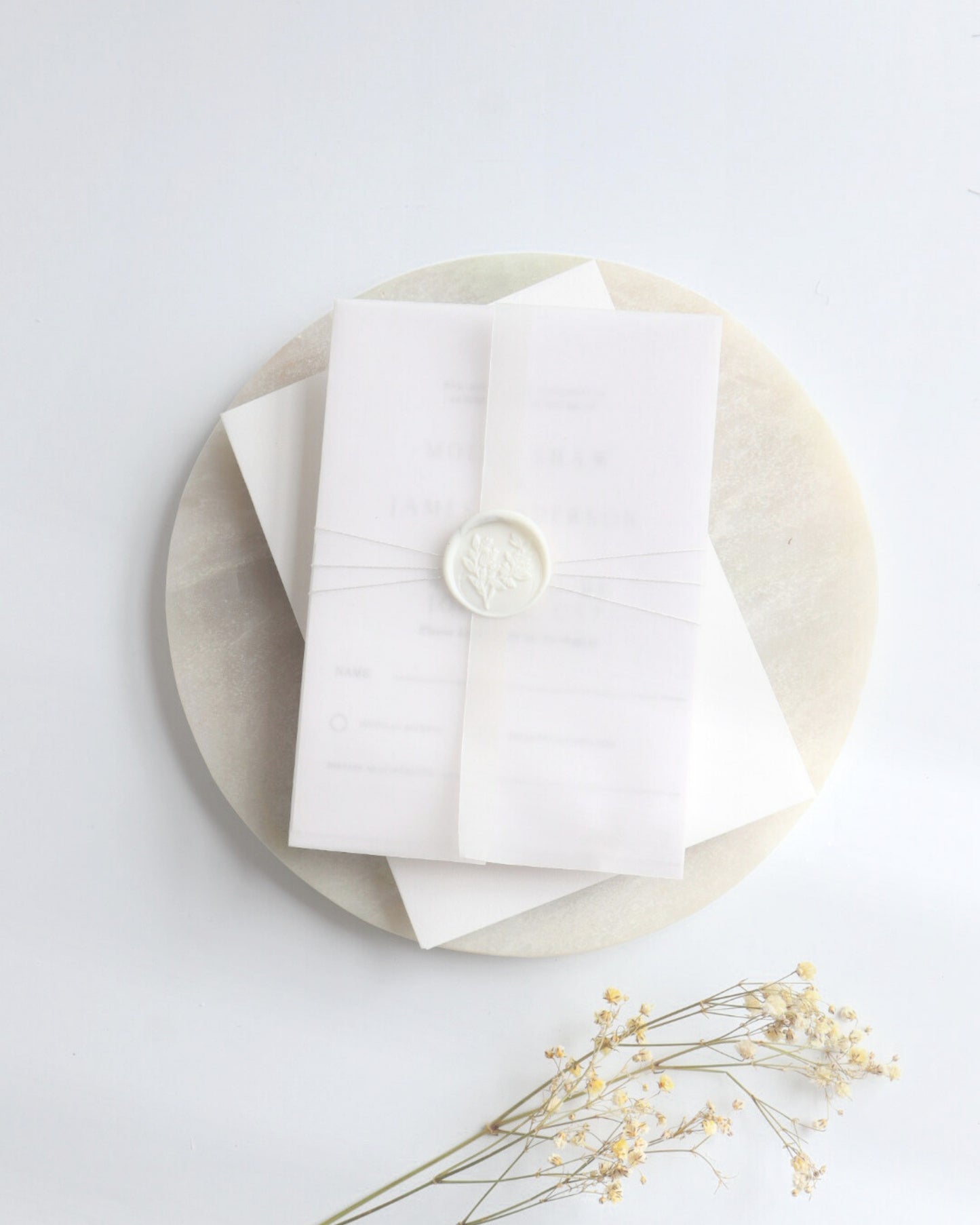 Ivory Wedding Invitation