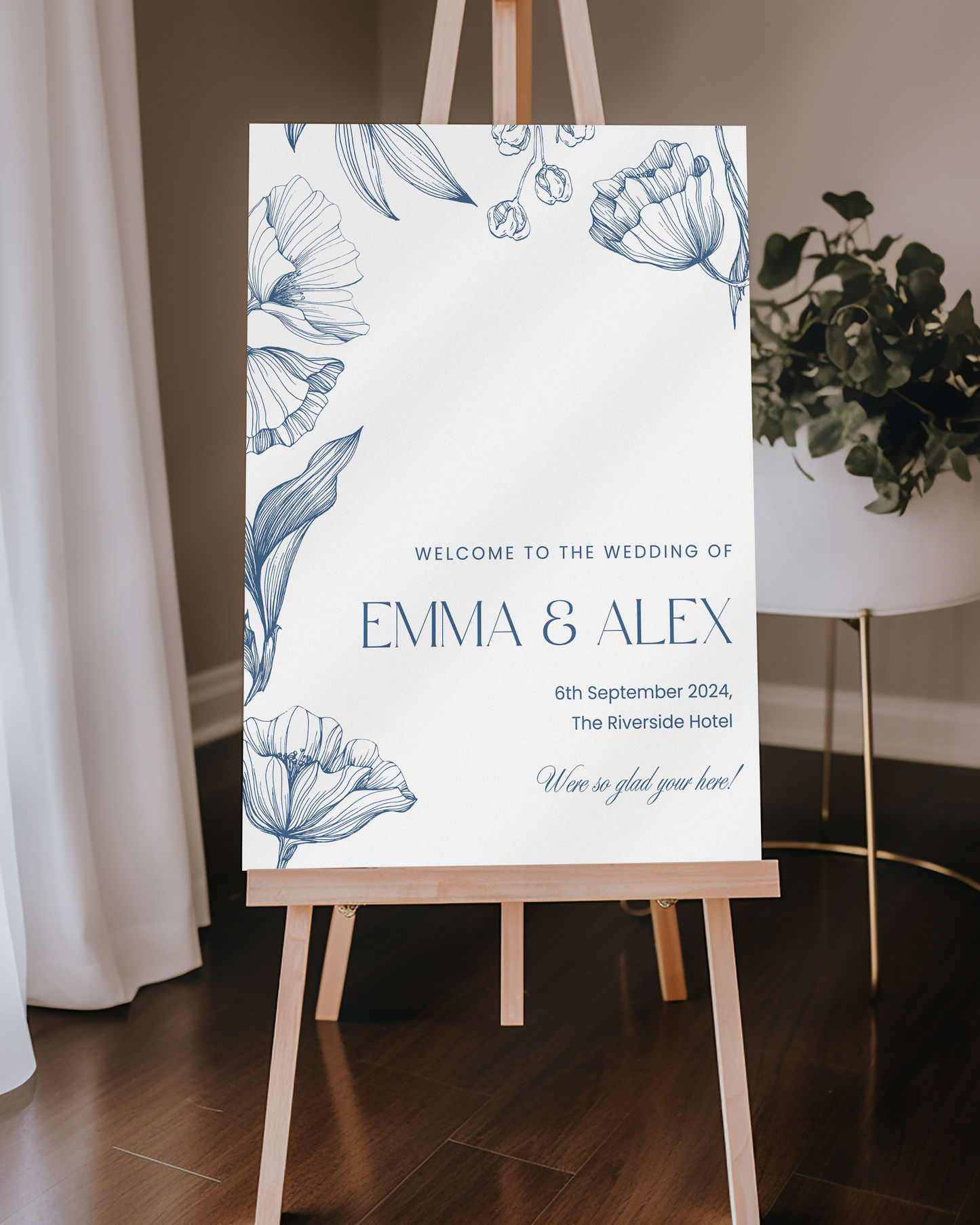 Skye | Personalised Wedding Welcome Sign