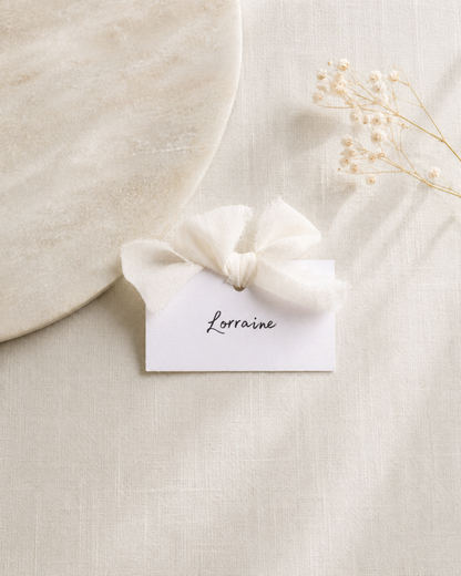 Eleanor Ribbon Wedding Place Names Card