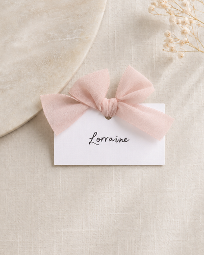 Eleanor Ribbon Wedding Place Names Card