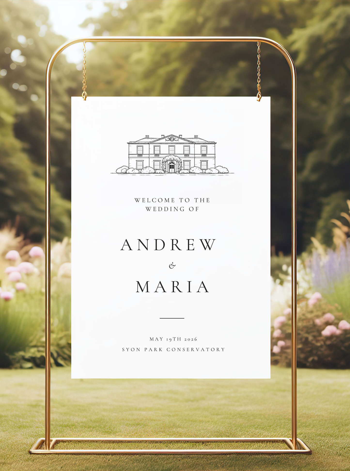 Florence | Personalised Wedding Welcome Sign