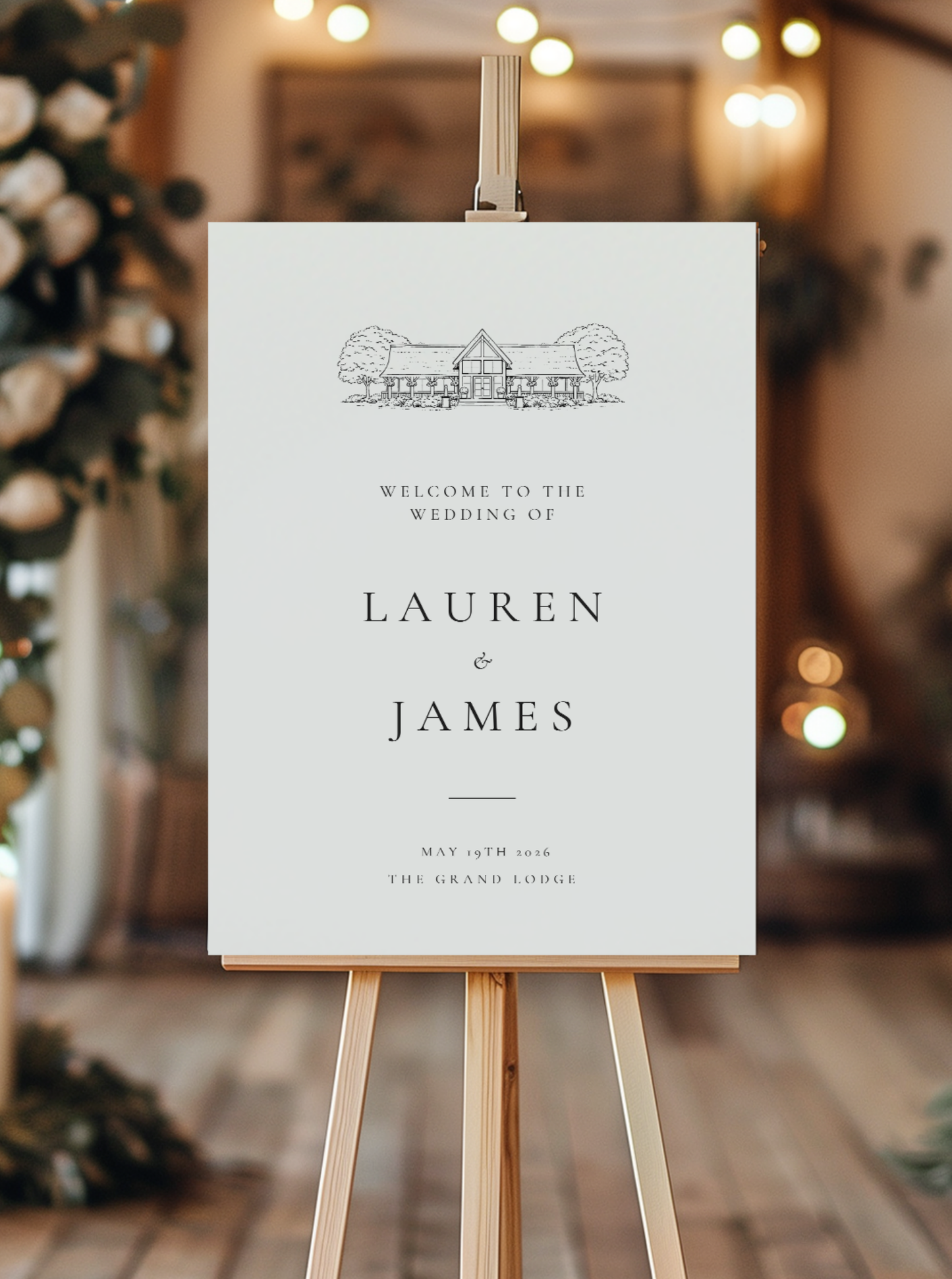 Florence | Personalised Wedding Welcome Sign