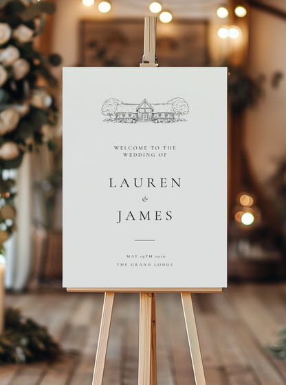 Florence | Personalised Wedding Welcome Sign
