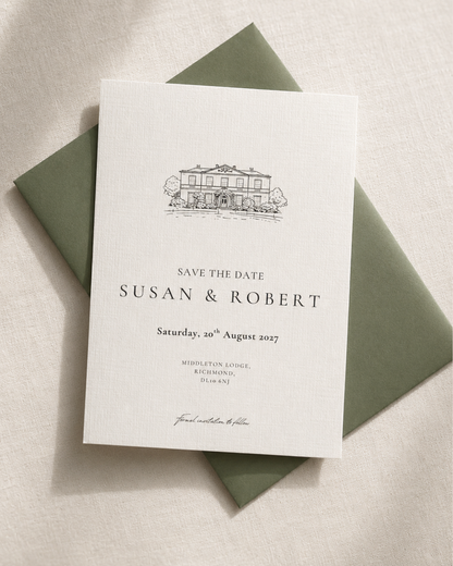 Florence Venue Illustration Save The Date