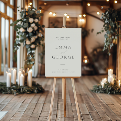 Eleanor | Personalised Wedding Welcome Sign