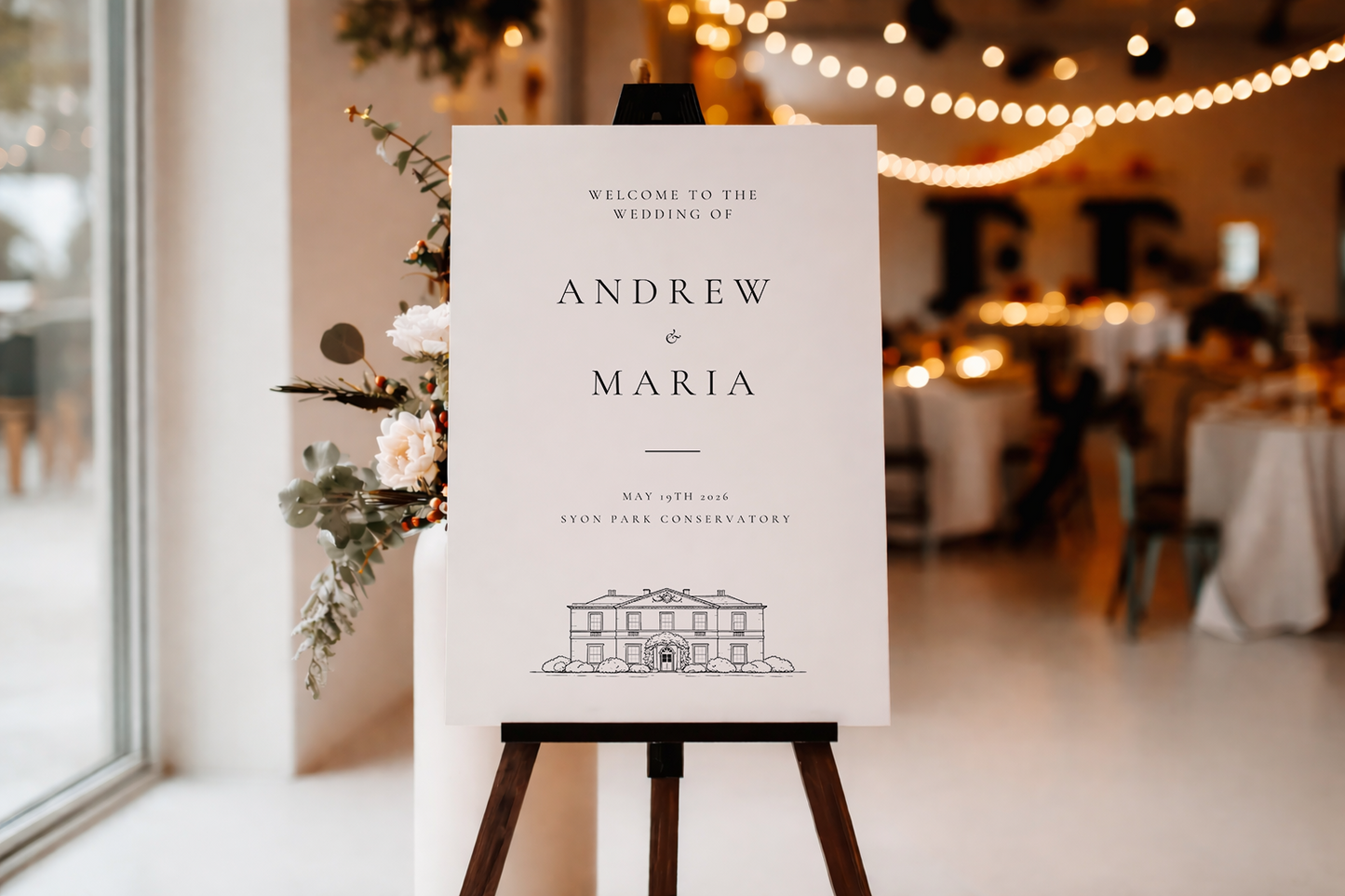 Eleanor | Personalised Wedding Welcome Sign