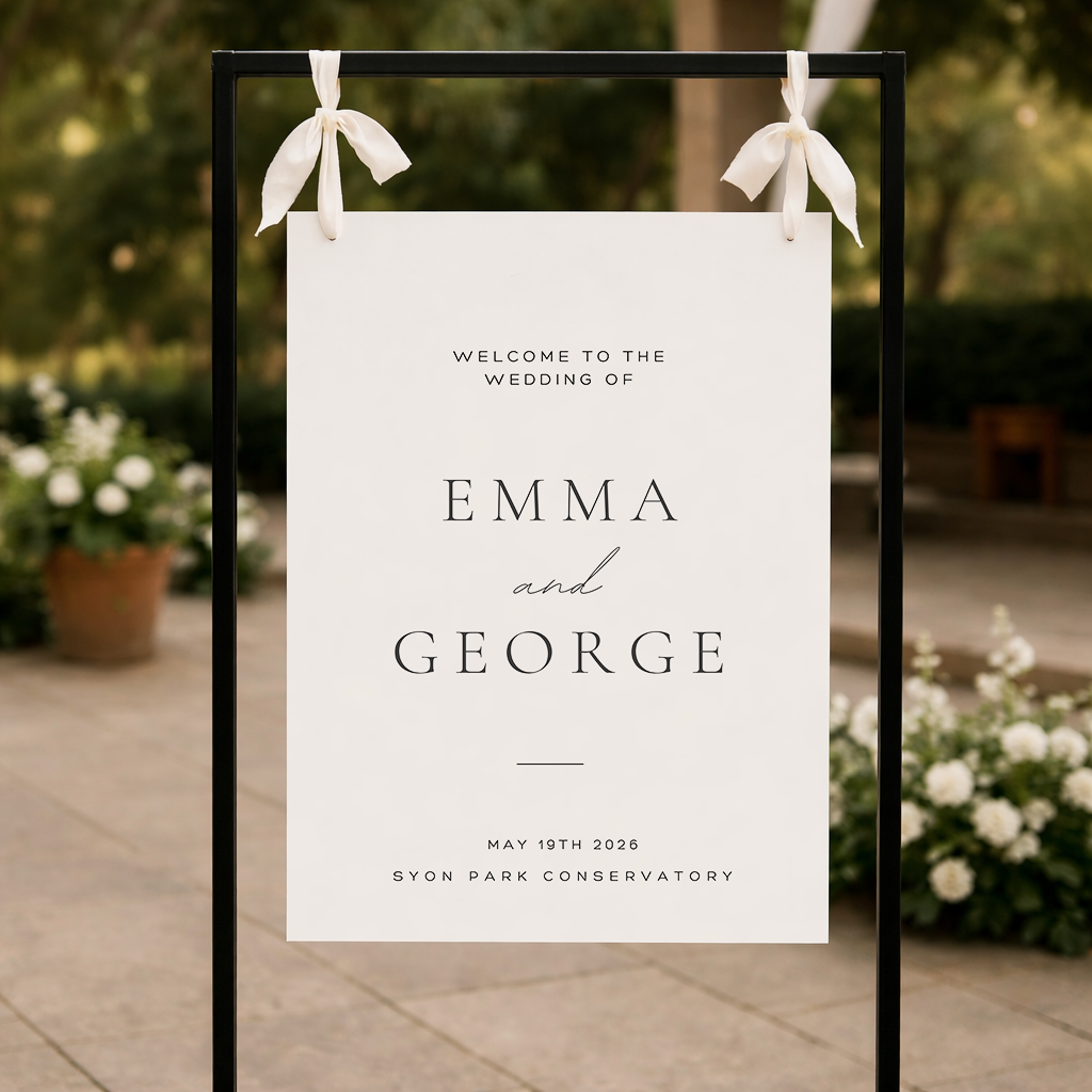 Eleanor | Personalised Wedding Welcome Sign