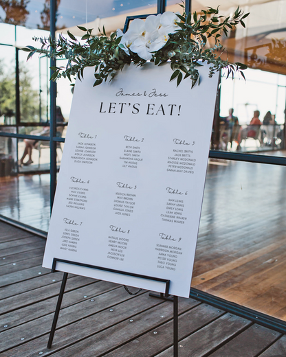 Lilah Large Seating Plan Sign